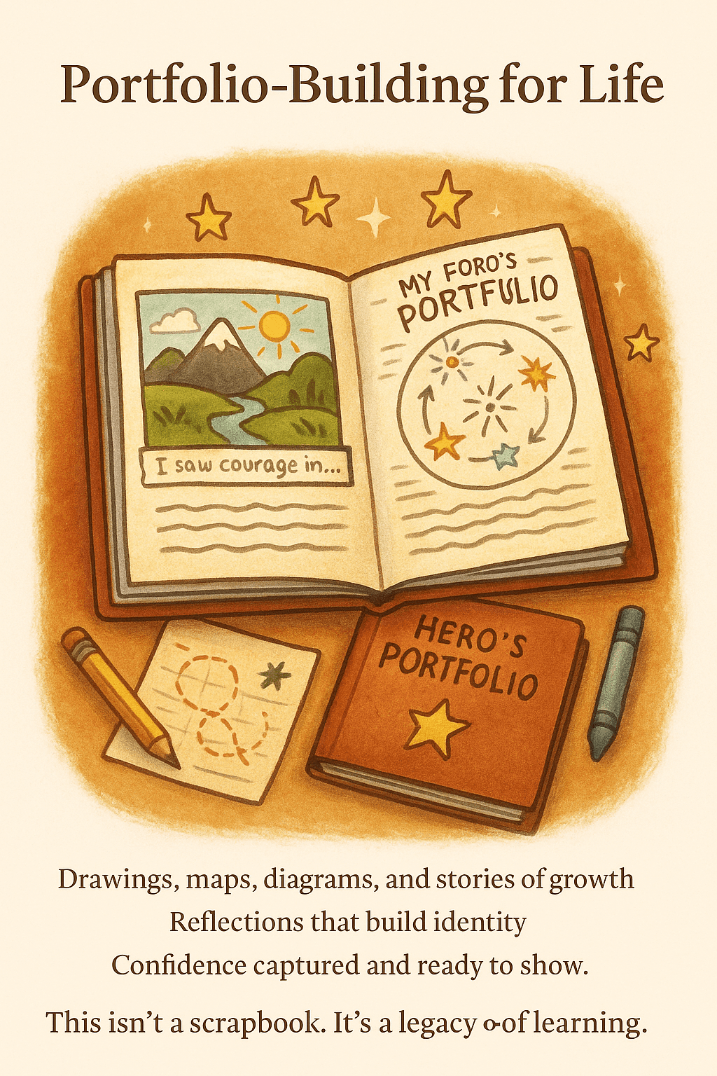Portfolio Building. Artifact Collecting.